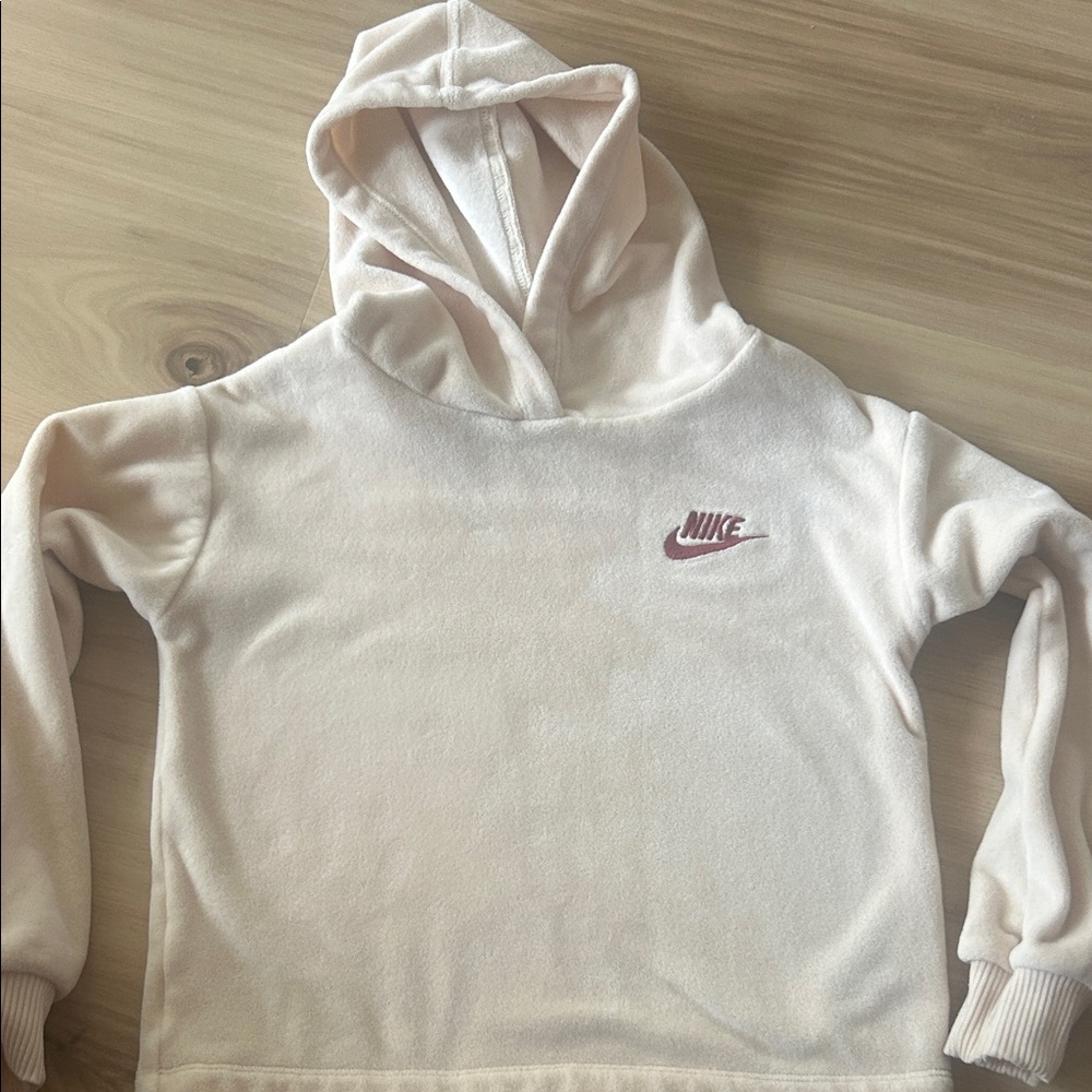 Nike Kids Pink Velour Hoodie 💕